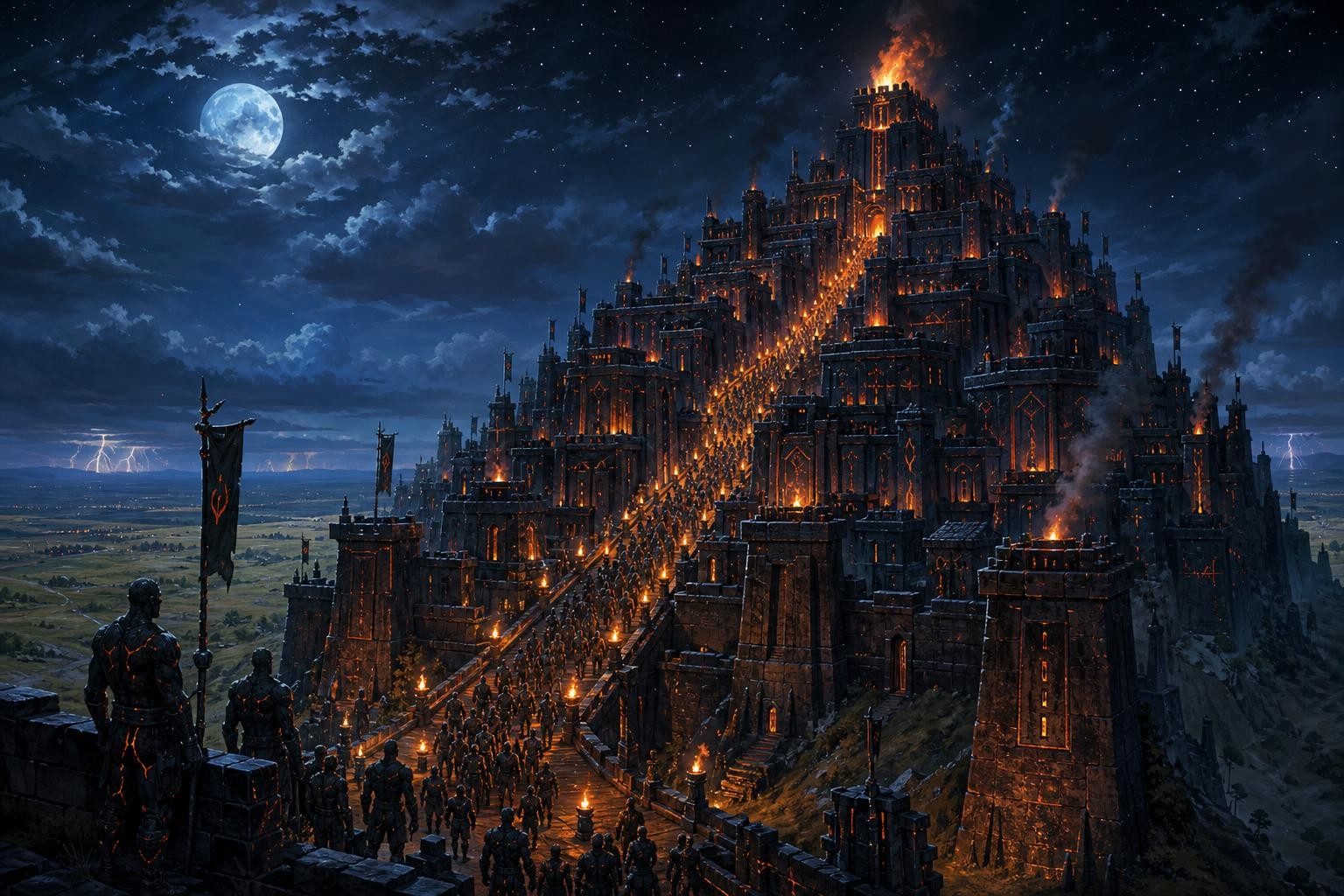 The Kindling: fire climbs the Ember Stair (concept art)