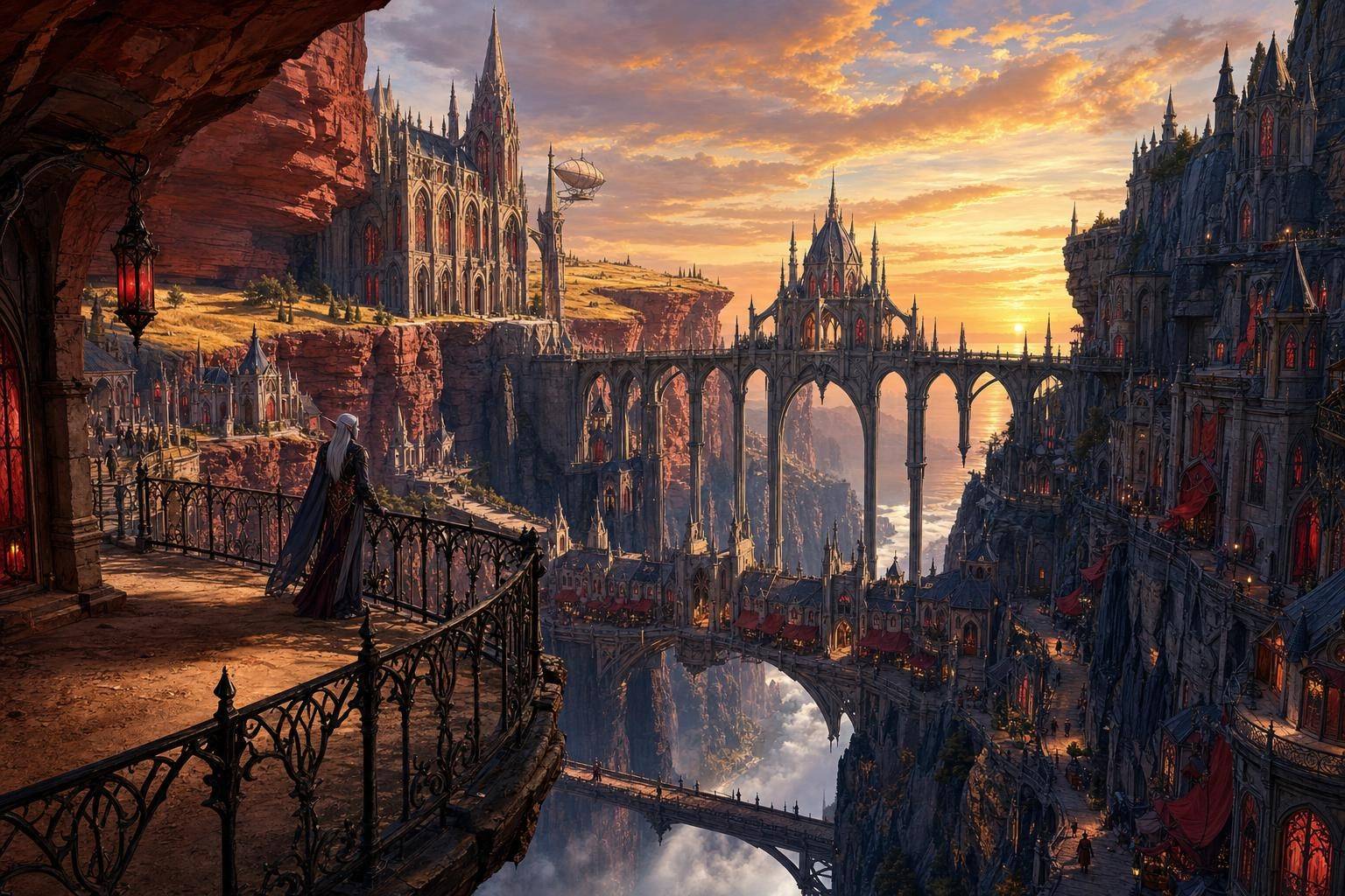 Vesperholm from the Threshold Balcony (concept art)